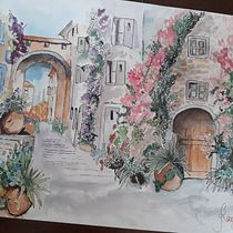 My project in Artistic Watercolor Sketching: Dare to Express Your Ideas course. Traditional illustration, Sketching, Creativit, Drawing, Watercolor Painting, and Sketchbook project by kaeyeen - 07.15.2021
