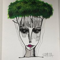 Mi Proyecto del curso: Ilustración surrealista con rotuladores Ein Projekt aus dem Bereich Traditionelle Illustration, Bleistiftzeichnung, Zeichnung, Realistische Zeichnung, Artistische Zeichnung und Illustration mit Tinte von Ximena Almeida - 13.07.2021