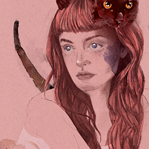 Mi Proyecto del curso: Retrato ilustrado con Procreate. Ilustração tradicional, Ilustração vetorial, Ilustração digital, e Desenho de retrato projeto de Azucena Arizo - 15.07.2021