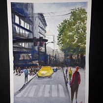 Mi Proyecto del curso: Paisajes urbanos en acuarela. Un projet de Beaux Arts, Aquarelle et Illustration architecturale de Fede Fabio Silzle - 15.07.2021