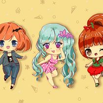 My project in Design of Kawaii-Style Characters course. Design, Traditional illustration, Character Design, Vector Illustration, and Manga project by Olga Kharytonchik - 07.11.2021
