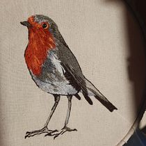 Mi Proyecto del curso: Pintar con hilo: técnicas de ilustración textil. Ilustração tradicional, e Bordado projeto de Fabiola - 15.07.2021