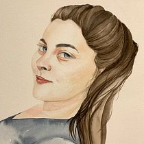 My project in Watercolor Portrait from a Photo course. Traditional illustration, Watercolor Painting, and Portrait Drawing project by Sandra De - 07.14.2021