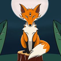 Mi Proyecto del curso: Técnicas y estilos de ilustración con Procreate / Zorro místico. Projekt z dziedziny R, sunek c, frow, Trad, c, jna ilustracja, Ilustracja c i frowa użytkownika Cristhian Manzano - 16.07.2021