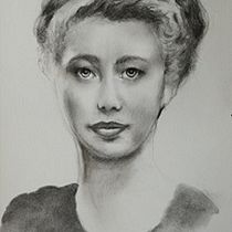Grand ma. Traditional illustration, Fine Arts, Drawing, Portrait Drawing, Realistic Drawing, and Pencil Drawing project by fabienne - 07.16.2021