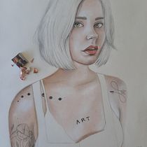 Mi Proyecto del curso: Ilustración con pastel y lápices de colores. Un progetto di Illustrazione tradizionale, Belle arti, Disegno a matita, Disegno, Disegno di ritratti, Disegno realistico e Disegno artistico di Sara Palacios García - 15.07.2021