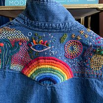 My project in Basic Embroidery Techniques: Stitches, Compositions, and Color Ranges course. Accessor, Design, Costume Design, Embroider, and Color Theor project by lexeat - 07.16.2021