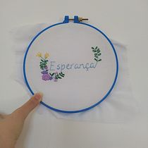 Meu projeto do curso: Técnicas básicas para bordado de letras. Embroider project by Sara De Pinho Peixoto - 07.16.2021
