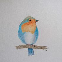 My project in Artistic Watercolor Techniques for Illustrating Birds course. Traditional illustration, Watercolor Painting, Realistic Drawing, and Naturalistic Illustration project by sol_torresfry - 07.12.2021