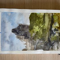 Mi Proyecto del curso: Cuaderno de viaje en acuarela. Traditional illustration, Watercolor Painting, Architectural Illustration, and Sketchbook project by mjlucas1989 - 07.17.2021