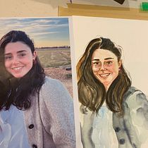 Mi Proyecto del curso: Retrato en acuarela a partir de una fotografía. Traditional illustration, Watercolor Painting, and Portrait Drawing project by Francis De Palma Gaston - 07.17.2021