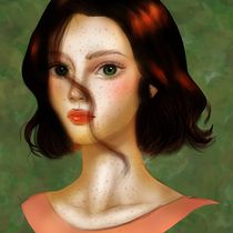 Mi Proyecto del curso: Retratos digitales de fantasía con Photoshop. Traditional illustration, Drawing, Digital Illustration, Portrait Drawing, Digital Drawing, and Digital Painting project by Koemi Conkadekilo - 07.15.2021
