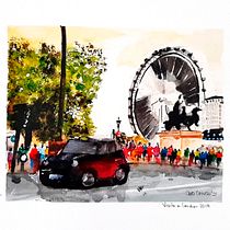 Mi Proyecto del curso: Visita a Londres . Un projet de Beaux Arts, Aquarelle et Illustration architecturale de Caro Cayuso - 19.07.2021