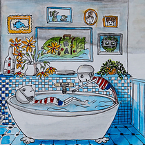 Mein Kursprojekt: Kreatives Zeichnen: fülle deine Illustrationen mit Leben und Details . Traditional illustration, Sketching, Pencil Drawing, Drawing, Watercolor Painting, Sketchbook & Ink Illustration project by Inka - 07.19.2021