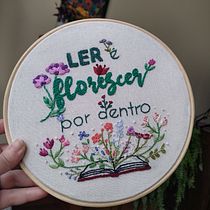 Meu projeto do curso: Técnicas básicas para bordado de letras. Embroider project by Mariana Castro - 07.19.2021