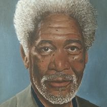 Mi Proyecto del curso: retrato de Morgan Freeman. Fine Arts, Painting, and Oil Painting project by Daniel - 07.17.2021