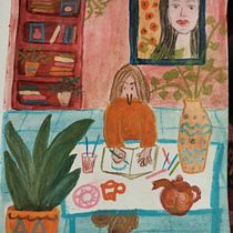 My project in Exploratory Sketchbook: Find Your Drawing Style course. Traditional illustration, Sketching, Creativit, Drawing, Watercolor Painting, Sketchbook, and Gouache Painting project by jo.skuse - 07.19.2021