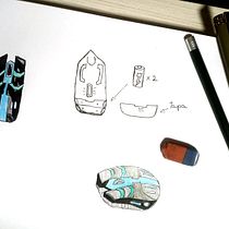 Mi Proyecto del curso: Introducción al sketching para diseño de producto (mouse gamer). Un proyecto de Diseño, Bocetado y Sketchbook de nicolasrosales - 20.07.2021