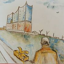 Mein Kursprojekt: Aquarellsketching: Drück deine Ideen aus . Traditional illustration, Sketching, Creativit, Drawing, Watercolor Painting, and Sketchbook project by Inge Rasmussen - 07.20.2021