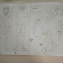 Mi Proyecto del curso: Dibujo de personajes manga desde cero. Traditional illustration, Character Design, Comic, Pencil Drawing, Drawing, and Manga project by jorsancarute - 07.20.2021