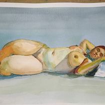 Mi Proyecto del curso: Figura humana en acuarela Primera y segunda prueba. Un progetto di Illustrazione tradizionale, Belle arti, Pittura, Pittura ad acquerello, Disegno realistico e Disegno anatomico di Joaquin Rueda Caballero - 20.07.2021