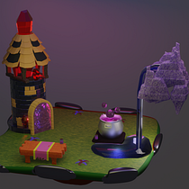 Mi Proyecto del curso: Modelado de escenarios low poly para videojuegos. 3D, and 3D Modeling project by Alejandro Garcia Castro - 07.21.2021