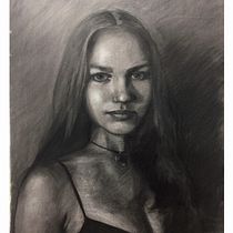 My project in Realistic Portraits Using Charcoal course. Traditional illustration, Fine Arts, Drawing, Portrait Drawing, and Realistic Drawing project by amandarobertsart - 07.25.2021