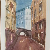 Mi Proyecto del curso: Representación arquitectónica en acuarela. Un projet de Illustration traditionnelle, Esquisse , Dessin, Aquarelle, Illustration architecturale , et Carnet de croquis de dsimon1 - 07.07.2021