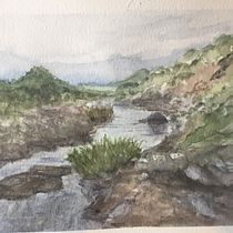 Mi Proyecto del curso: Paisajes naturales en acuarela. Projekt z dziedziny  Sztuki piękne,  Malarstwo i Malowanie akwarelą użytkownika beasapel - 21.07.2021