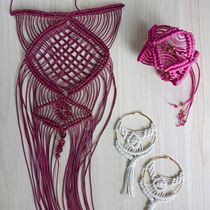 Mi Proyecto del curso: Joyería en macramé. Arts, Crafts, Jewelr, Design, Fiber Arts, and Macramé project by lilimm - 07.20.2021