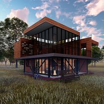 Proyecto Final: Casa DOM por Olger Sepúlveda. Un projet de 3D, Architecture, Architecture d'intérieur, Modélisation 3D, Architecture numérique, ArchVIZ, Design  , et Photographie de Olger Sepúlveda - 19.02.2023