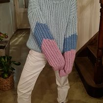 Mi Proyecto del curso: Buzo Hygge. Fashion Design, Fiber Arts, DIY, and Crochet project by Nathalie Schuhl - 07.22.2021