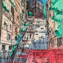 My project in Architectural Sketching with Watercolor and Ink course. Sketching, Drawing, Watercolor Painting, Architectural Illustration, Sketchbook & Ink Illustration project by hawdonqchye - 07.22.2021