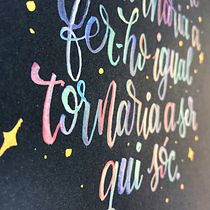 Mi Proyecto del curso: Lettering con acuarelas metálicas. Lettering, Pintura em aquarela, H, e Lettering projeto de Ester Farré Huguet - 22.07.2021