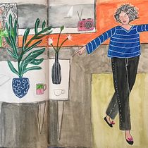 My project in Exploratory Sketchbook: Find Your Drawing Style course. Traditional illustration, Sketching, Creativit, Drawing, Watercolor Painting, Sketchbook, and Gouache Painting project by nic_p - 07.21.2021