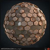 Calzada de gigantes orientada a ser un suelo Tileable. Un projet de 3D, Modélisation 3D , et Jeux vidéo de Alex Virgen - 21.07.2021