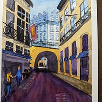 My project in Architectural Illustration with Watercolor course. Un projet de Illustration traditionnelle, Esquisse , Dessin, Aquarelle, Illustration architecturale , et Carnet de croquis de blueagavekim - 22.07.2021