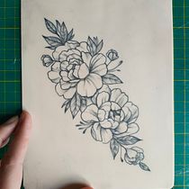 Mi Proyecto del curso: Tatuaje botánico con puntillismo. Un progetto di Illustrazione tradizionale, Design di tatuaggi e Illustrazione botanica di Desiree Delgado - 22.07.2021