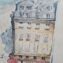 sanat taklitle başlar.. Sketching, Drawing, Watercolor Painting, Architectural Illustration, Sketchbook & Ink Illustration project by harun bircan çat - 07.18.2021