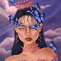 My project in Digital Fantasy Portraits with Photoshop course. Ilustração tradicional, Desenho, Ilustração digital, Desenho de retrato, Desenho digital, e Pintura digital projeto de dalytalisha - 14.07.2021