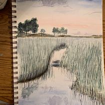 My project in Natural Landscapes in Watercolor course. Projekt z dziedziny  Sztuki piękne,  Malarstwo i Malowanie akwarelą użytkownika Kristen Lautenslager - 23.07.2021