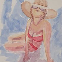 Mi Proyecto del curso: Figura humana en acuarela. Un progetto di Illustrazione tradizionale, Belle arti, Pittura, Pittura ad acquerello, Disegno realistico e Disegno anatomico di m_garcia_estela - 23.07.2021