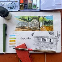 Mi Proyecto del curso: Cuaderno de viaje en acuarela. Traditional illustration, Watercolor Painting, Architectural Illustration, and Sketchbook project by José Miguel Morales Gómez - 07.23.2021