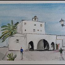 Mi Proyecto del curso: Cuaderno de viaje en acuarela. Traditional illustration, Watercolor Painting, Architectural Illustration, and Sketchbook project by Pedro j Quiñones carrera - 07.24.2021