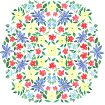 My project in Vibrant Floral Patterns with Watercolors course. Traditional illustration, Pattern Design, Watercolor Painting, and Botanical Illustration project by variation - 07.22.2021