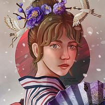 My project in Digital Fantasy Portraits with Photoshop course. Ilustração tradicional, Desenho, Ilustração digital, Desenho de retrato, Desenho digital, e Pintura digital projeto de Voon Yin Wong - 17.07.2021