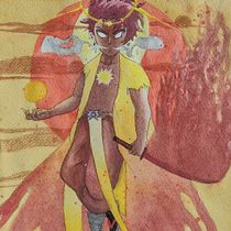 Mi Proyecto del curso: Ilustración manga en acuarela. Un projet de Illustration traditionnelle, Dessin, Aquarelle , et Manga de Lucas Lavelli - 25.07.2021