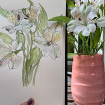 Mein Kursprojekt: Botanisches Zeichenheft: ein meditativer Ansatz. Ilustração tradicional, Esboçado, Desenho, Pintura em aquarela, Ilustração botânica, e Sketchbook projeto de Eva Czajkowski - 19.07.2021