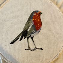 Mi Proyecto del curso: Pintar con hilo: técnicas de ilustración textil. Ilustração tradicional, e Bordado projeto de Karina - 26.07.2021