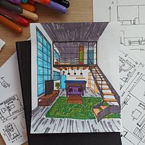 My project in Introduction to Freehand Architectural Design course. Un projet de Architecture et Illustration architecturale de Karin Kozlová - 25.07.2021